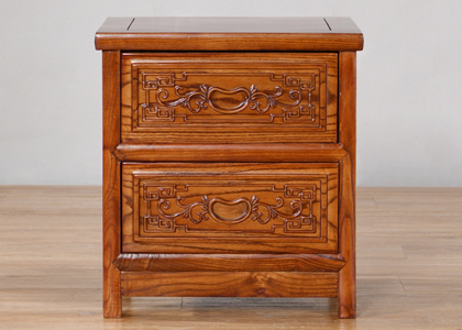 中式-床頭柜雞翅木收納儲(chǔ)物柜